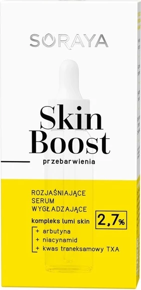 Serum për fytyrë Soraya Skin Boost Brightening and Smoothing për femra, 30ml