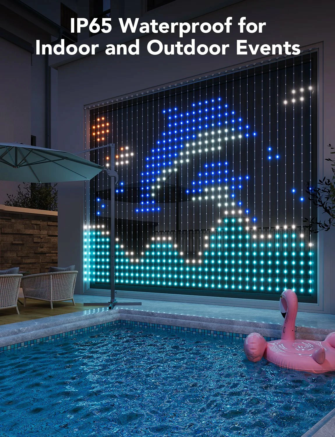 Drita perde LED Govee Curtain Lights 2m x 1.5m, RGB, kontroll me aplikacion
