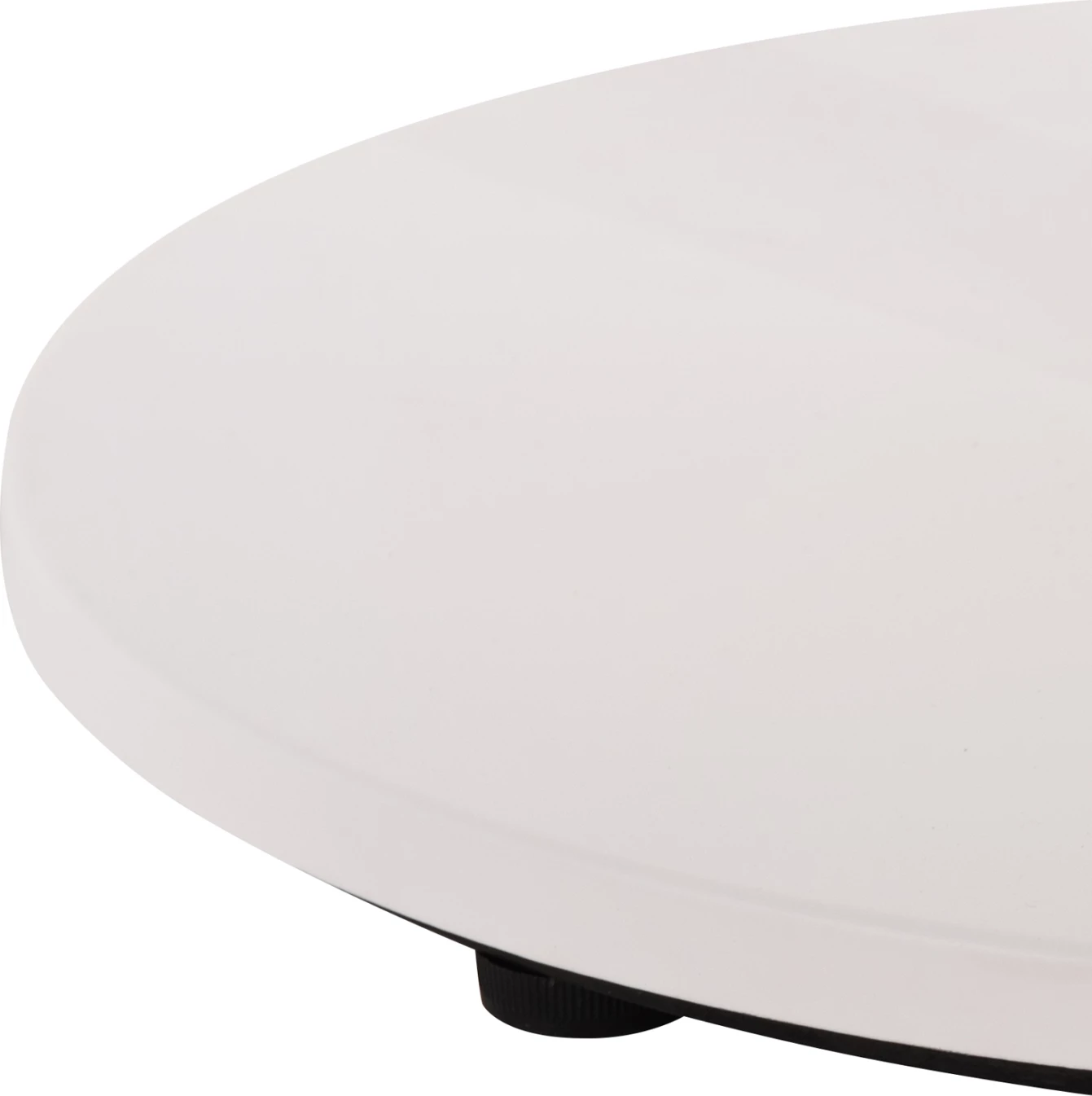 Baza e tavolinës alumini FH476.02 e rrumbullakët, ngjyrë e bardhë mat, 48x48cm, kryq Φ45Χ73Hcm