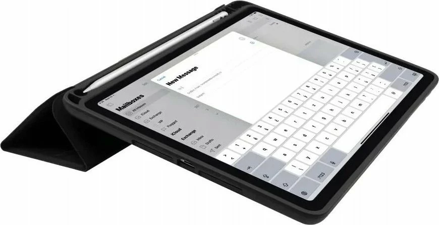 Këllëf flip Fixed Padcover+ për Apple iPad Air 13\" (2024, gjenerata 6), i zi