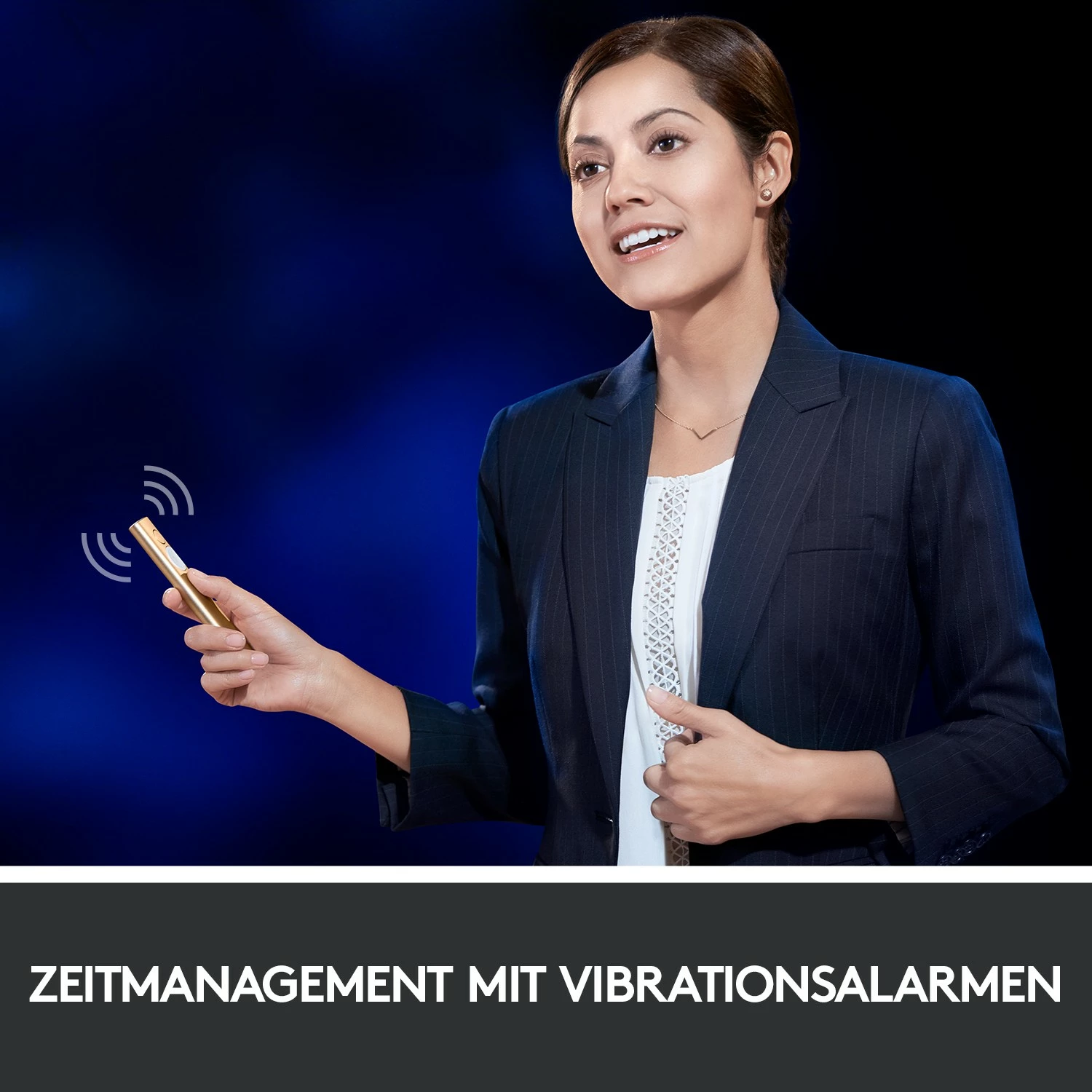 Prezantues Logitech Spotlight, Bluetooth/RF, USB, 30 m, ngjyrë ari