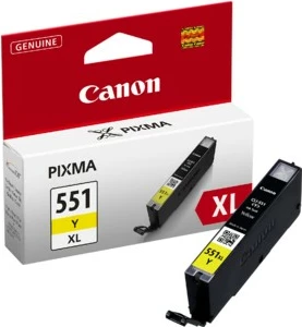 Toner Canon CLI-551XL, i verdhë, për Pixma iP7250/MG5450/MG6350