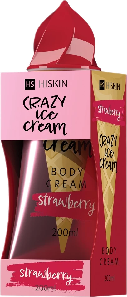 Krem trupi për femra HiSkin Crazy Ice Cream Strawberry 200ml