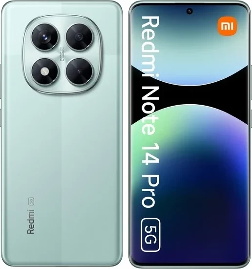 Celular Xiaomi Redmi Note 14 Pro, 6.67", 8+256GB, 5G, i gjelbër