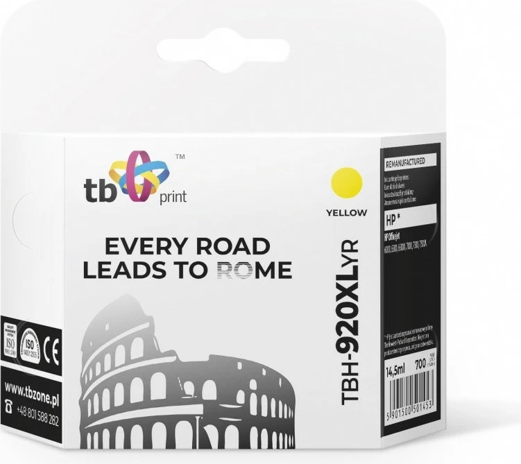 Toner TB Print TBH-920XLYR për HP Officejet, e verdhë