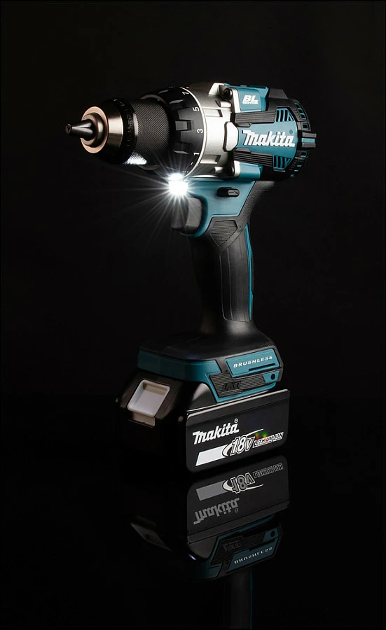 Vidë elektrike Makita DDF489RTJ, 18V, brushless, Li-Ion, kaltër/zezë