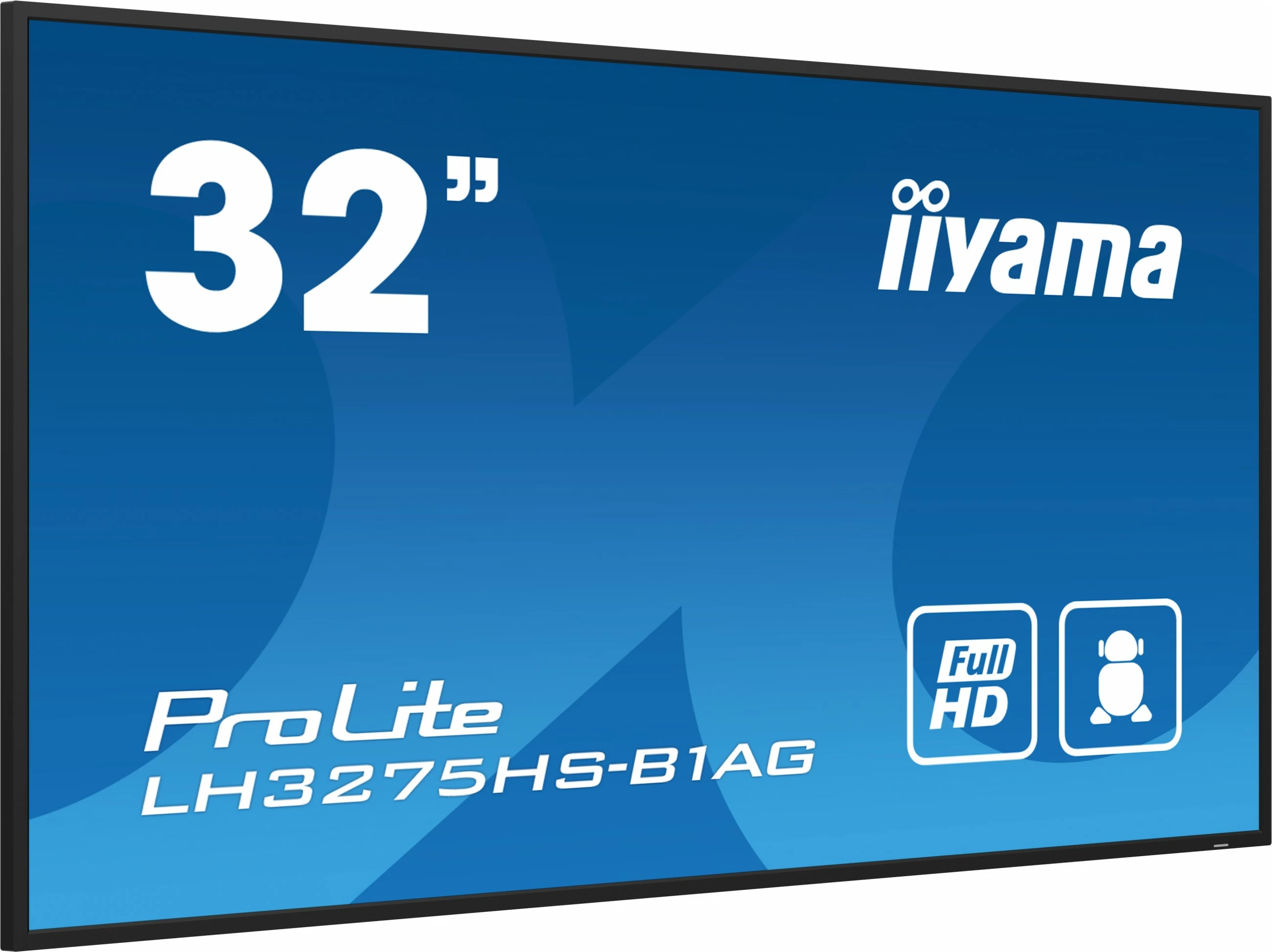 Monitor profesional iiyama LH3275HS-B1AG, 32", Full HD, Android OS, Wi-Fi, 24/7