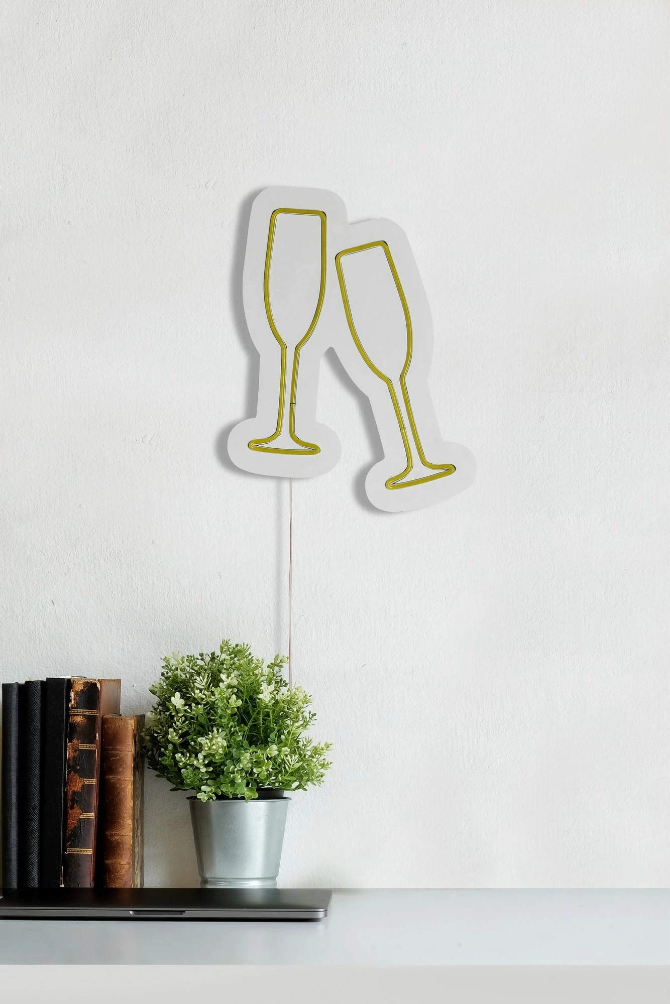 Dritë dekorative LED, gota shampanje, plastike, ngjyrë e verdhë