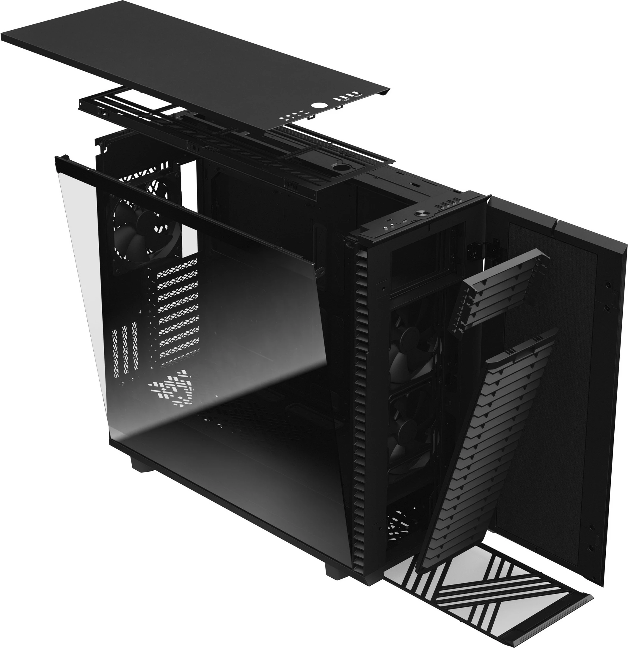 Kasë Fractal Design Define 7 XL, Midi Tower, PC, ATX, EATX, micro ATX, Mini-ITX, SSI CEB, SSI EEB, e zezë