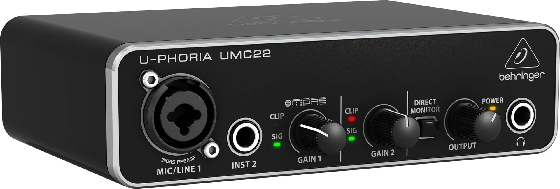 Audio interface Behringer UMC22, e zezë