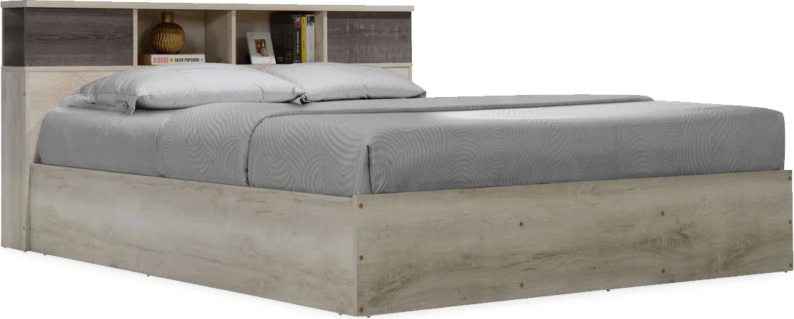 Krevat dopio Olympus, ngjyrë lisi castillo-toro, 160x200