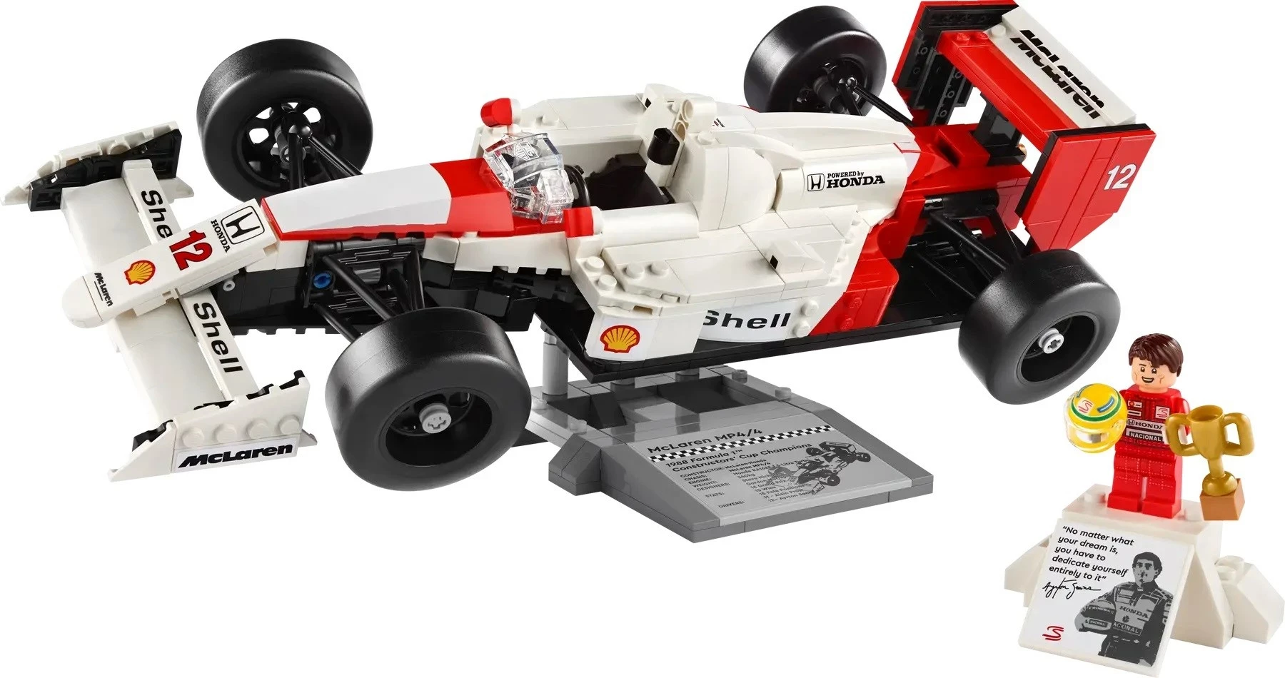 Set LEGO ICONS McLaren MP4/4 & Ayrton Senna