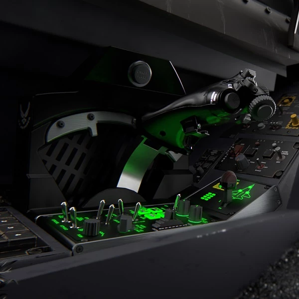 Sistem throttle për simulator fluturimi Thrustmaster Viper TQS Mission Pack për PC, replikë metal 1:1, 64 butona, Worldwide Version, zi/argjendtë