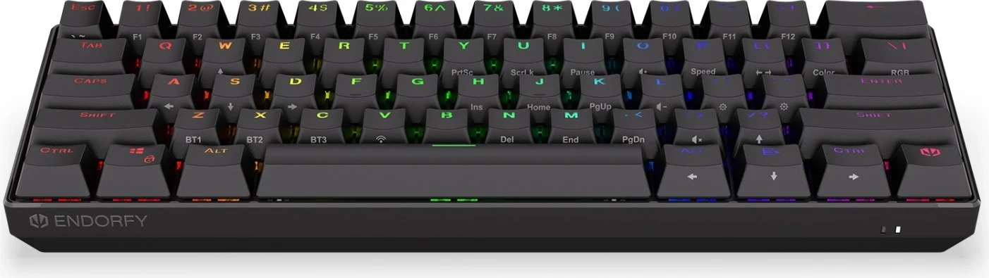 Tastierë gaming Endorfy, RGB, USB-C, e zezë