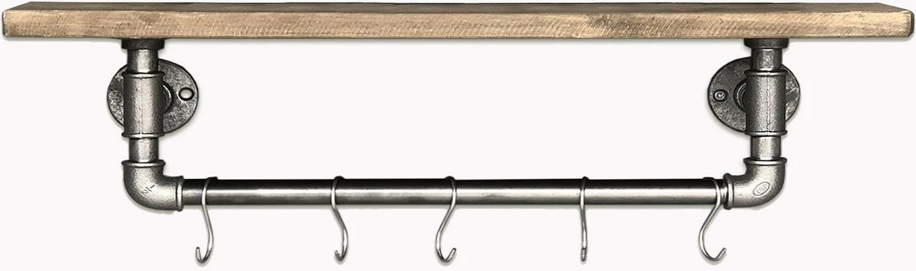 Raft muri me tuba, ngjyrë arre e zezë, Boruraf113