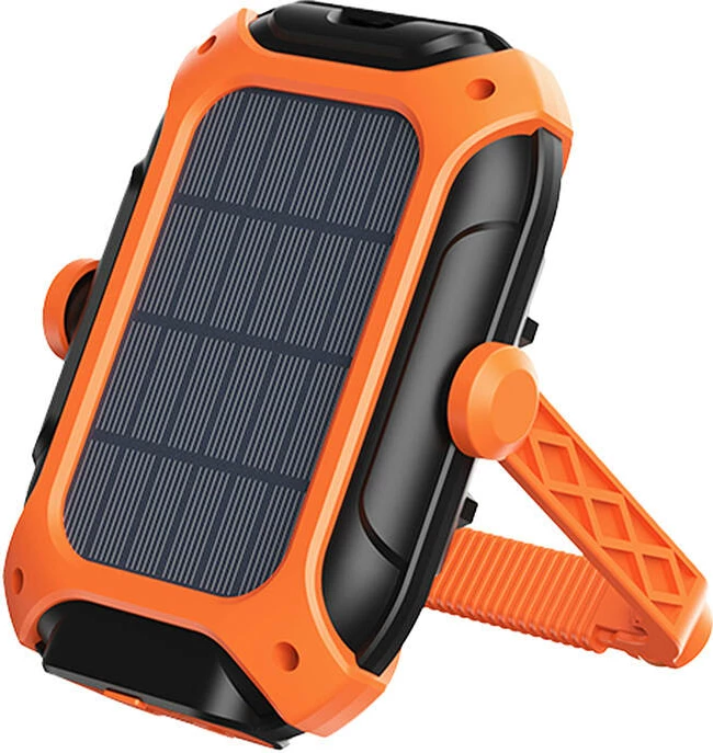 Llambë pune Superfire GM05 me panel diellor, 5200 mAh, 500 lm, portokalli