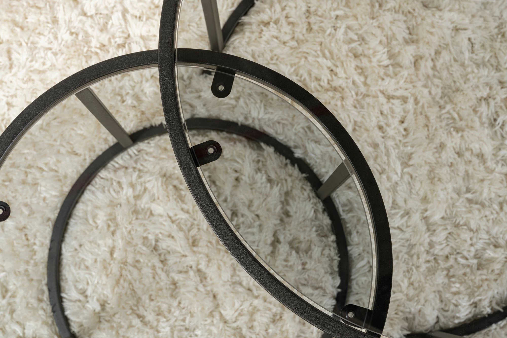 Set tavolinash kafeje Nordure, Aurum, 60, 42, e zezë, gri