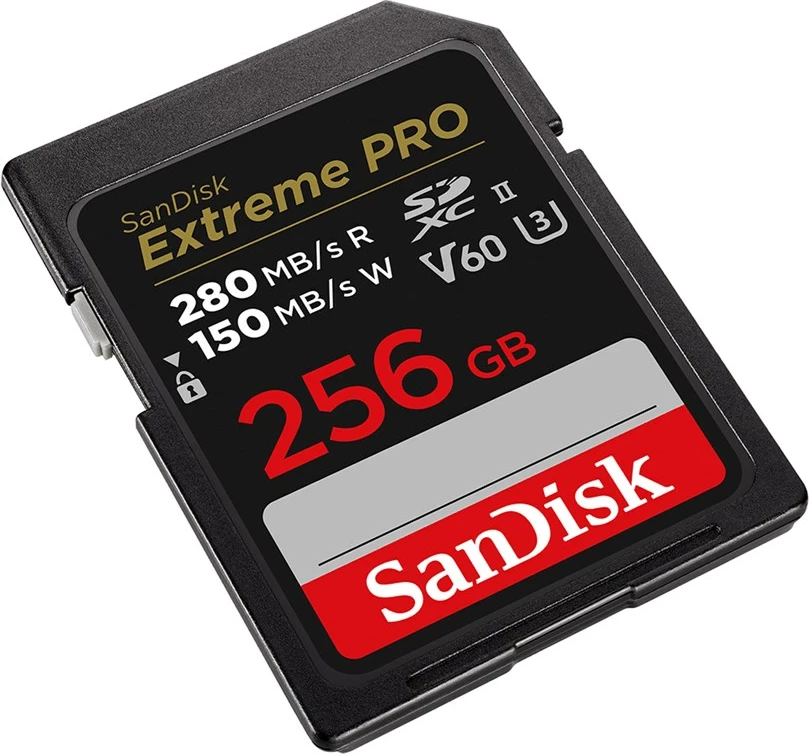 Kartelë memorie SanDisk Extreme PRO 256 GB SDXC UHS-II, E zezë