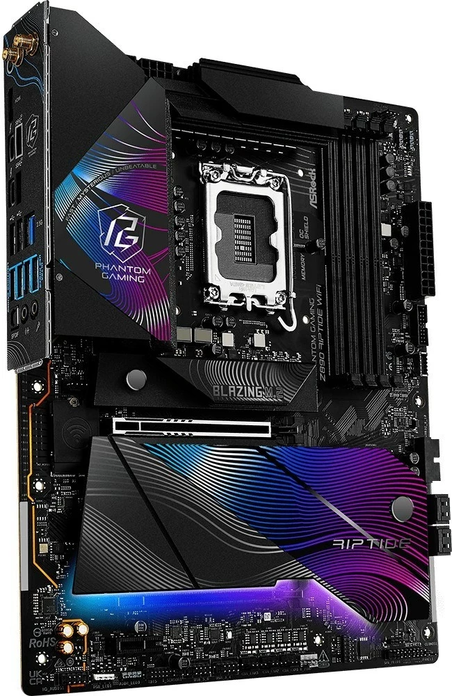 Pllakë amë ASRock Z890M Riptide WiFi, Socket 1851, ATX, me Wi-Fi, e zezë