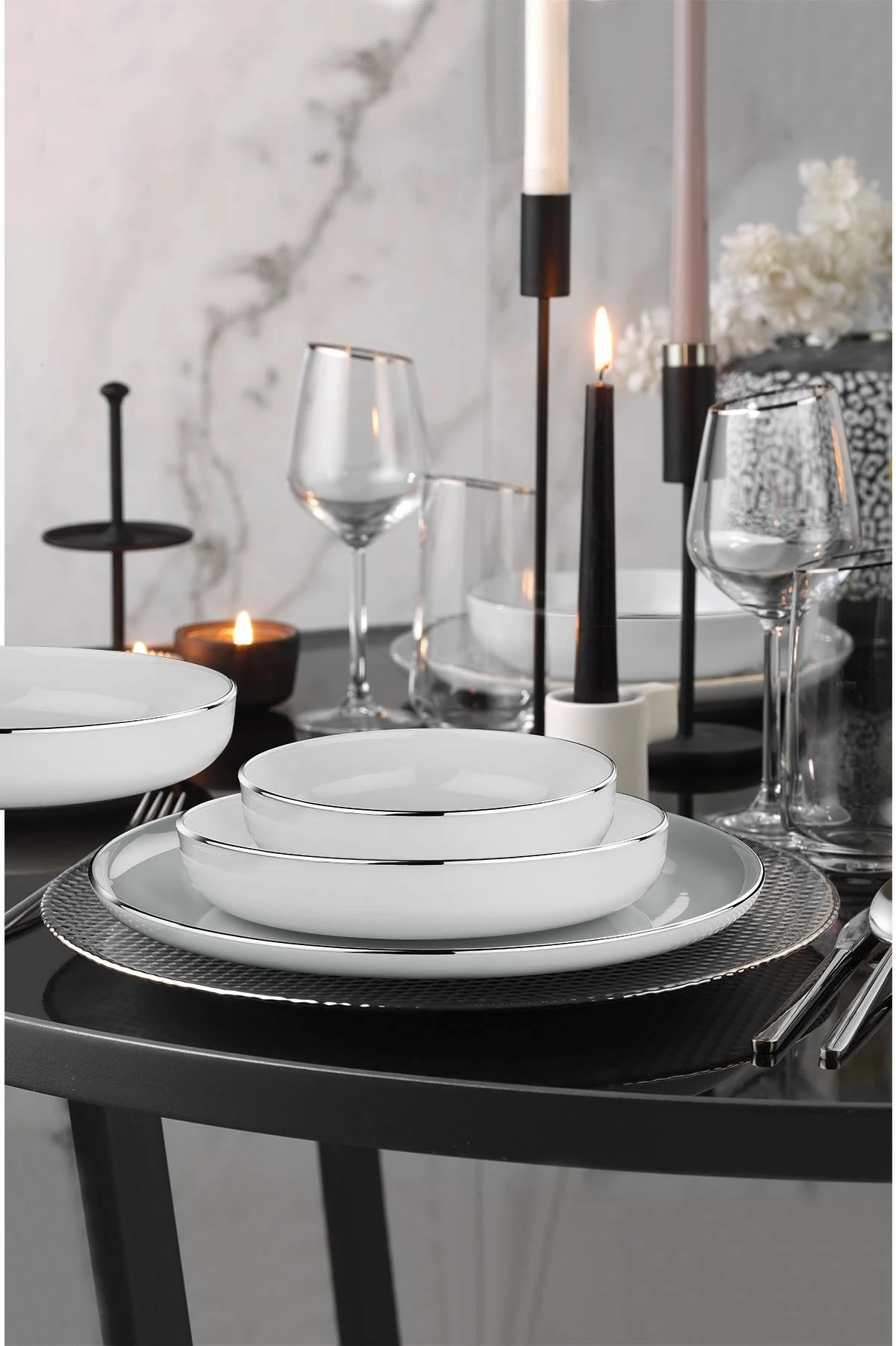 Set darke porcelani 18 pjesë, Hermia, MOD18Y4B540220