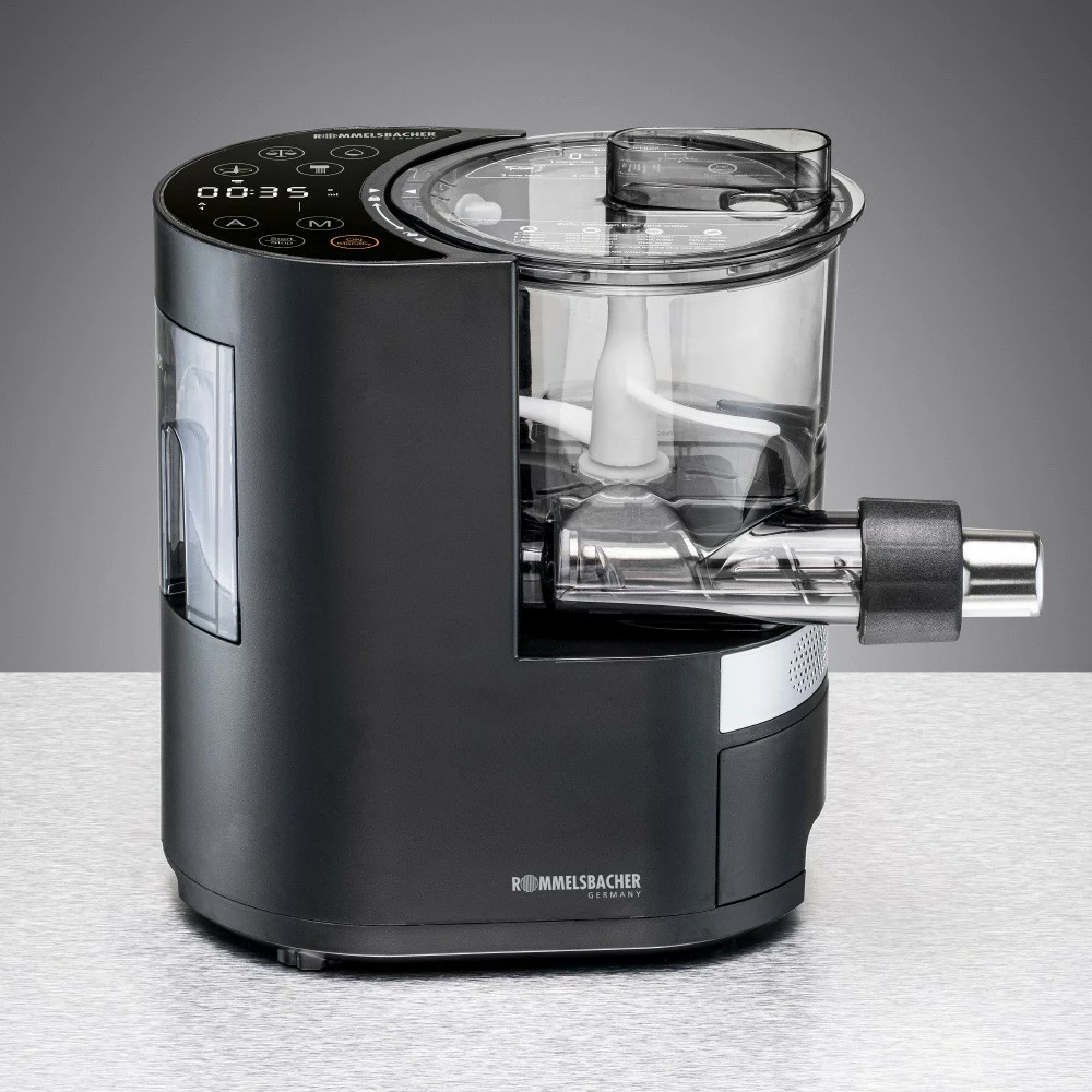 Makineri elektrike për makarona Rommelsbacher Pastarella PM 220, 800g, LED, 220W, plastikë, zi/argjendtë