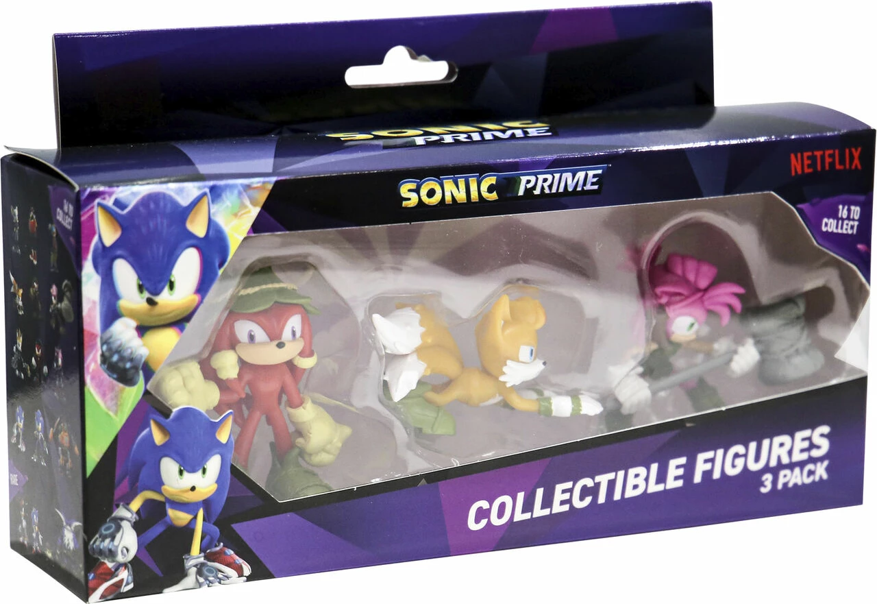 Set figurina koleksionuese P.M.I. Sonic Prime 3-pack 6.5 cm