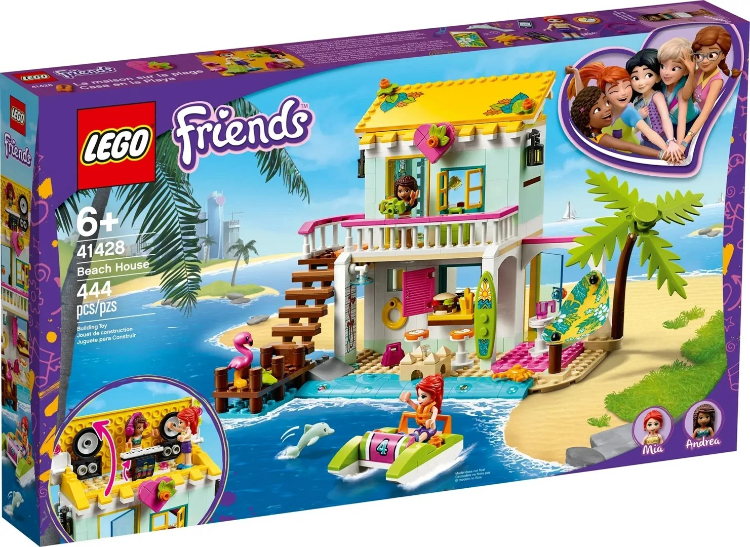 Set LEGO Friends 41428 Shtëpi Plazhi