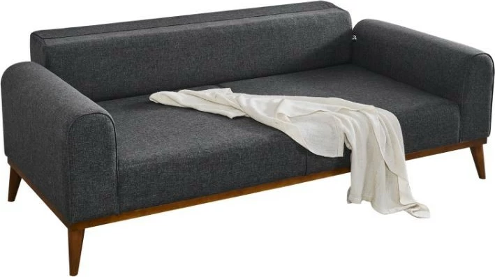 Divan-krevat treshe, ngjyrë antracit, Cofi 3 Seater