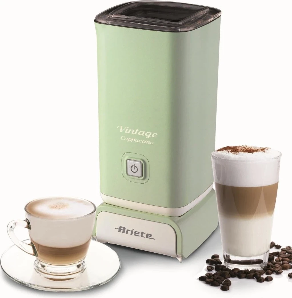 Frother qumështi elektrik Ariete, modeli Vintage, ngjyrë jeshile