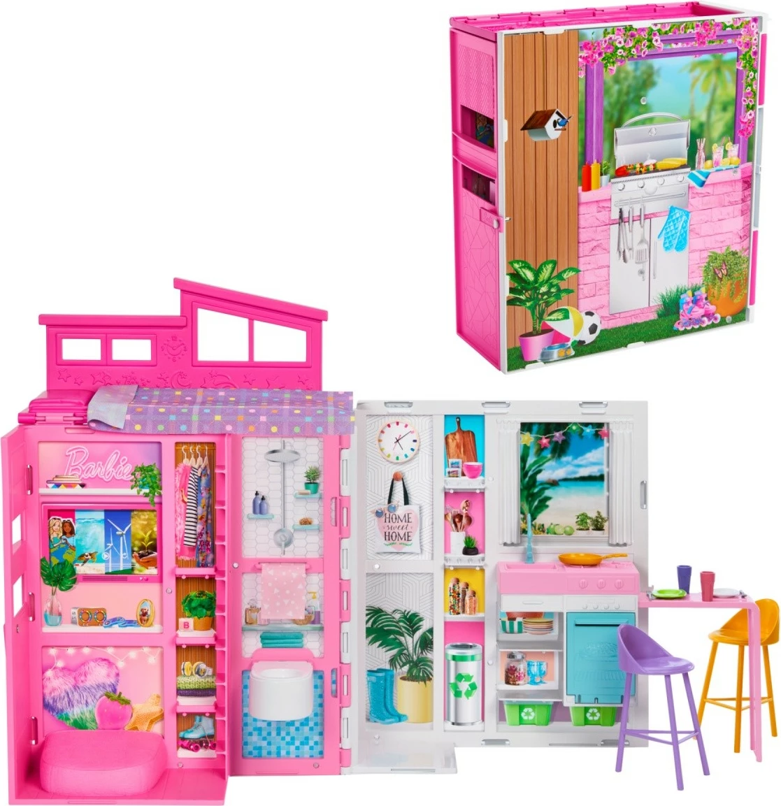 Shtëpi lodër Barbie Mattel HRJ76 me aksesorë, shumëngjyrëshe