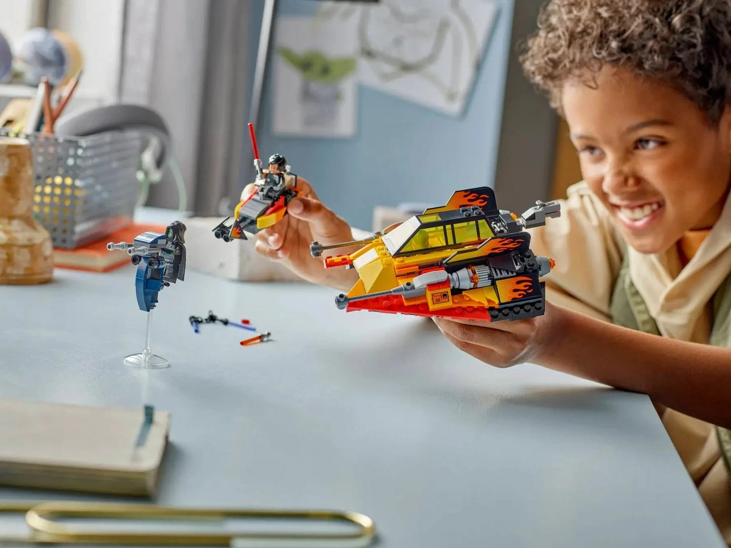 Set LEGO Star Wars The Force Burner Snowspeeder 75414, 349 pjesë, 3 minifigura