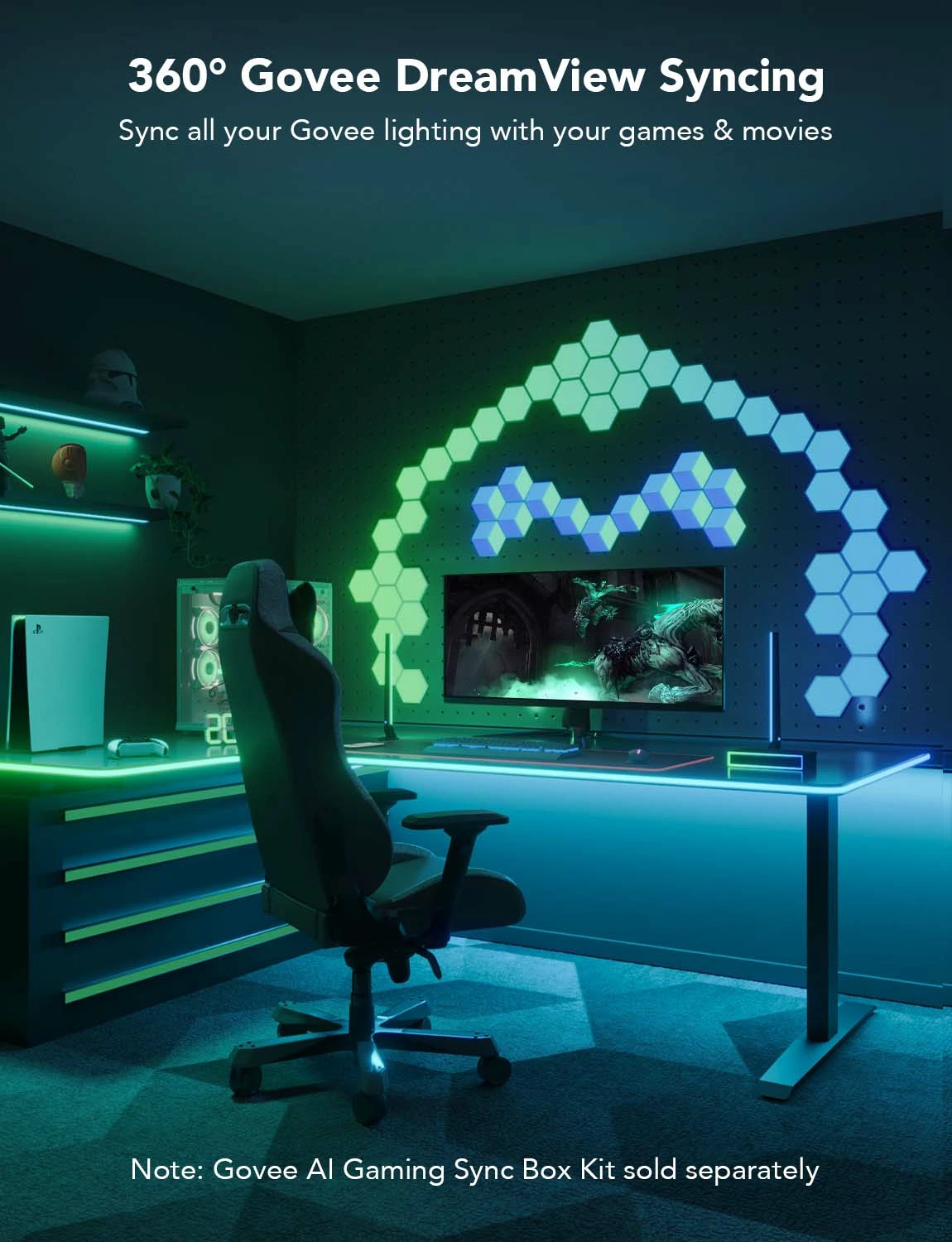 Shirit neon LED Govee H61C3 3m RGBIC Bluetooth, prizë EU