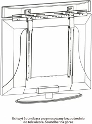 Mbajtëse muri për soundbar ART G-03, Metal, E zezë