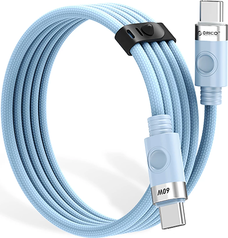 Kabllo USB-C në USB-C Orico CDX, 1m, 60W, Kaltër