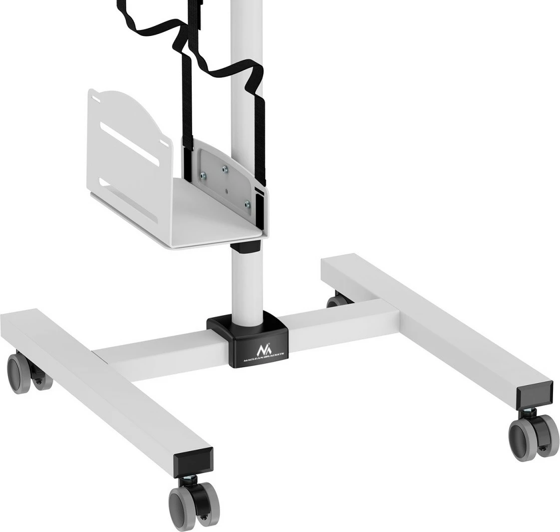 Karrocë qëndrimi për monitor dhe kasë kompjuteri Maclean MC-793, 17-32", e bardhë