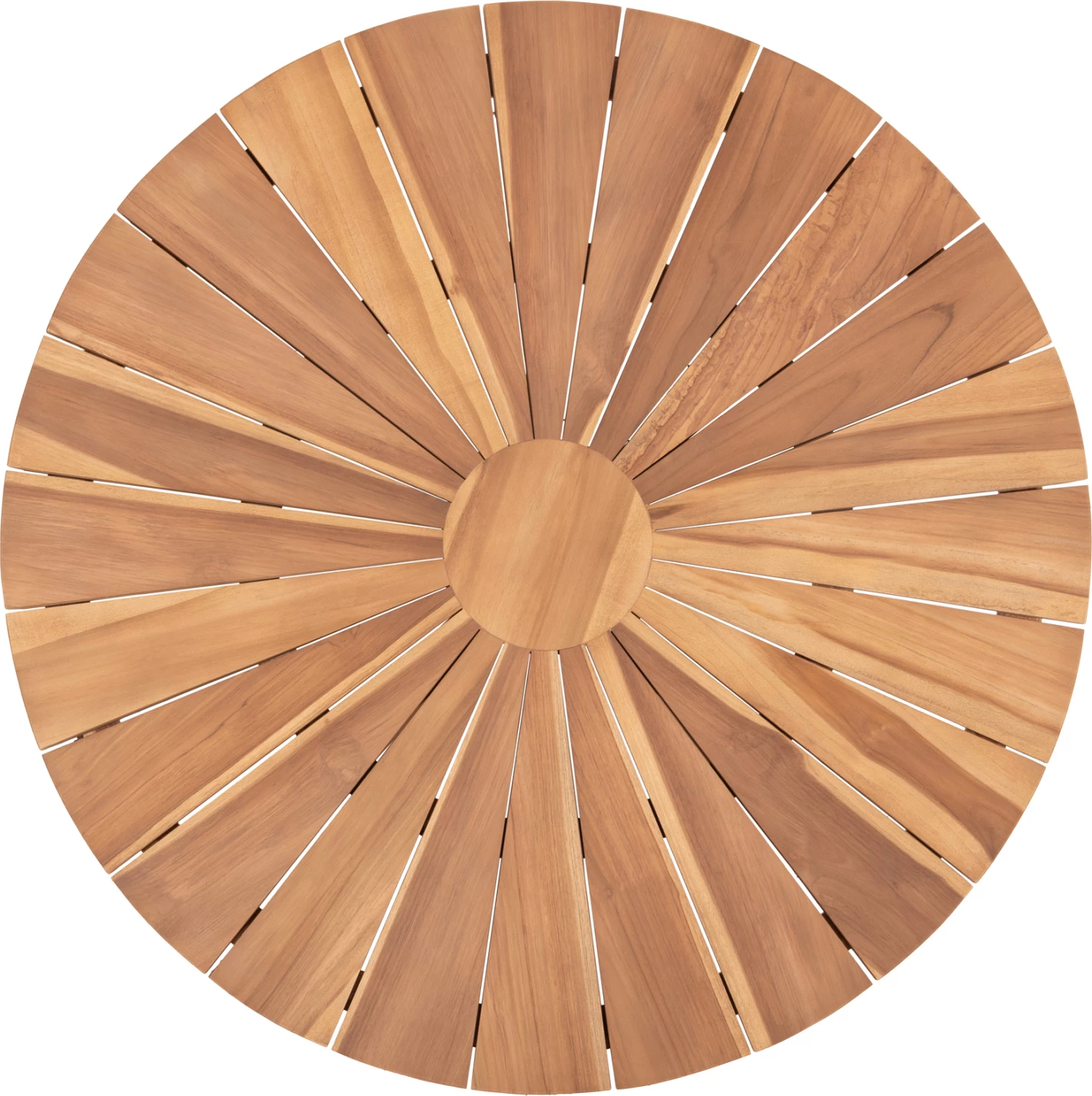 Tavolinë e rrumbullakët për ngrënie, EXCESS, dru TEAK, përfundim natyral mat, Φ130x75H cm