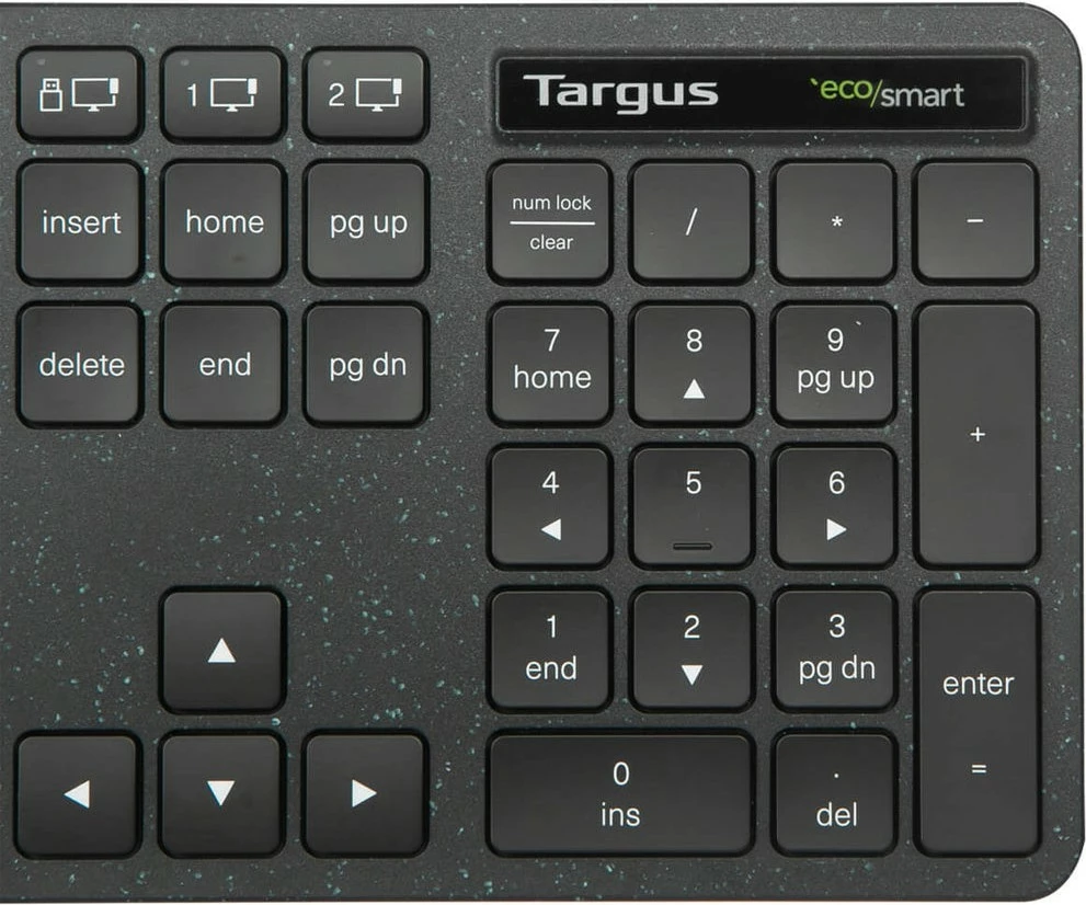Tastierë Targus EcoSmart full size, Bluetooth 5.0, QWERTY Nordik, e zezë