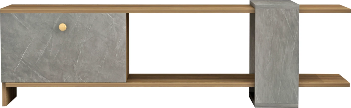 Komodë për TV Henriette FH8900.13, teksturë natyrale-guri, 120x25x37 cm