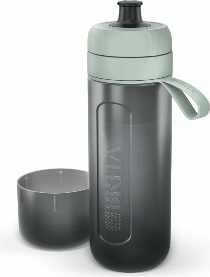 Shishe filtruese uji Brita Active 600 ml, pastel jeshile, set me 5 filtra MicroDisc