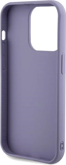 Mbështjellës Guess Sequin Script Metal për iPhone 14 Pro, vjollcë