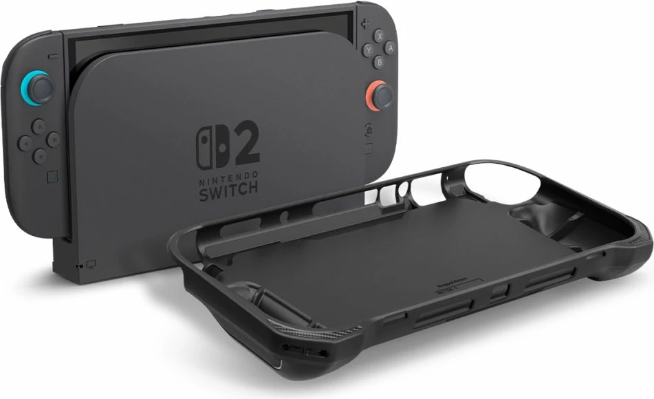 Mbështjellës Spigen Rugged Armor për Nintendo Switch 2, i zi mat
