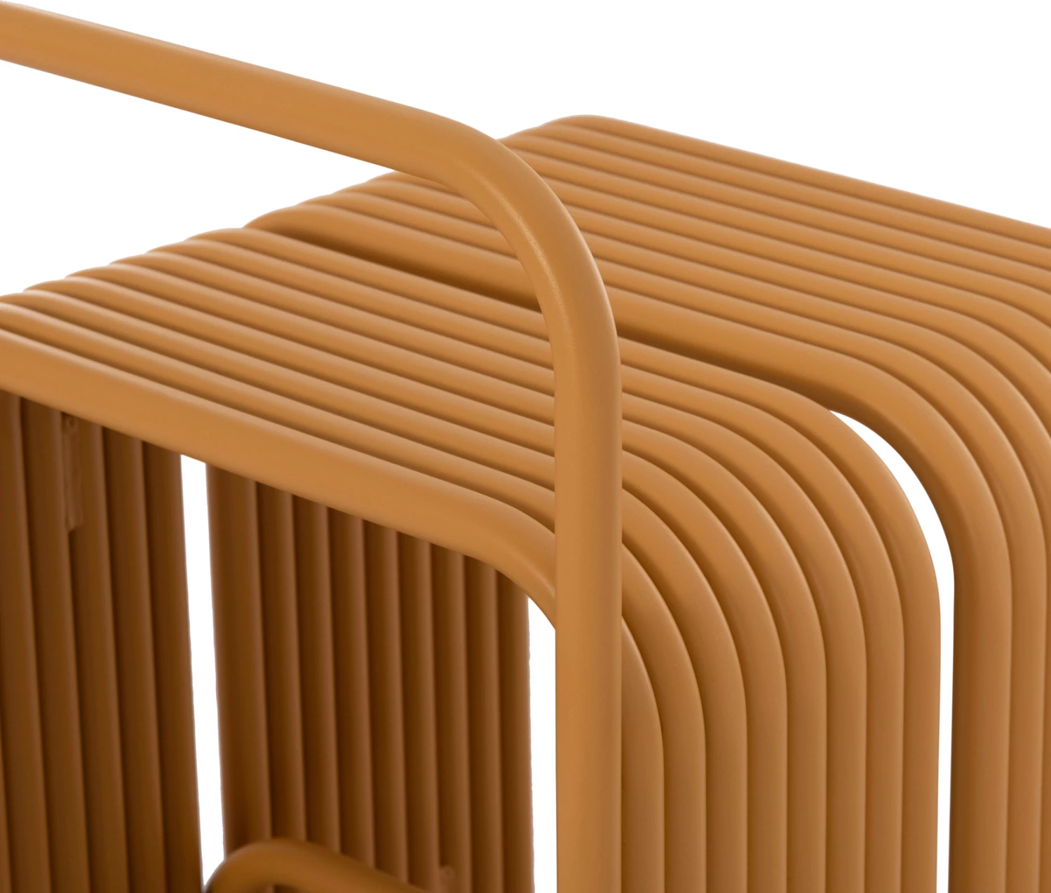 Karrige e ulët INTREPID, alumin, ngjyrë e verdhë mustard, 40x38x55cm