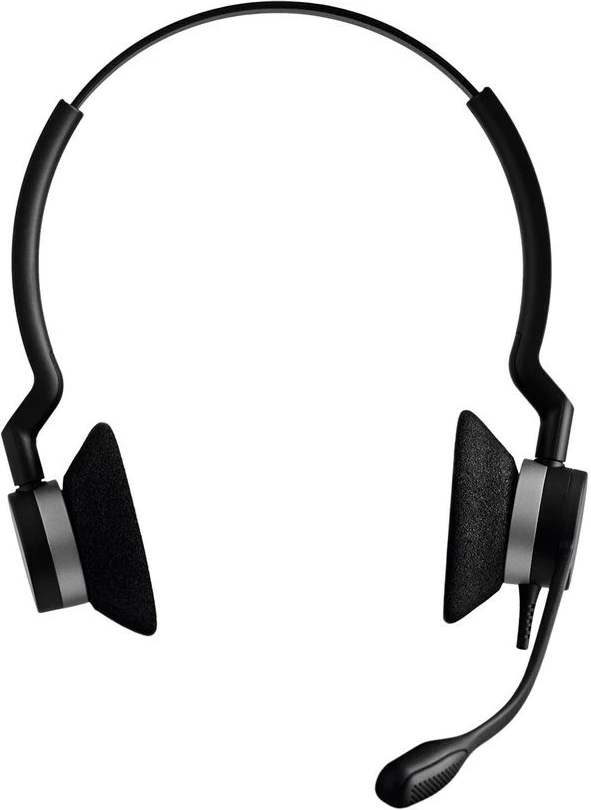 Kufje Jabra BIZ 2300 Duo, USB, UC, me kabllo, për zyrë/qendër thirrjesh, e zezë