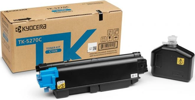 Toner, Kyocera TK-5270C 1T02TVCNL0 rendiment 5,500–8,800 faqe, cyan