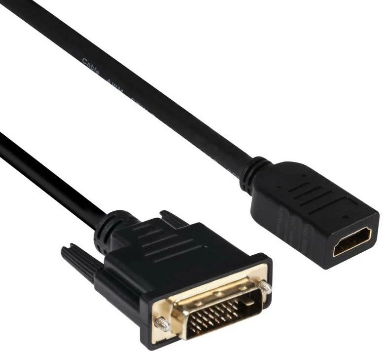 Kabllo Club3D DVI në HDMI 1.4, 2m, 4K30Hz, e zezë