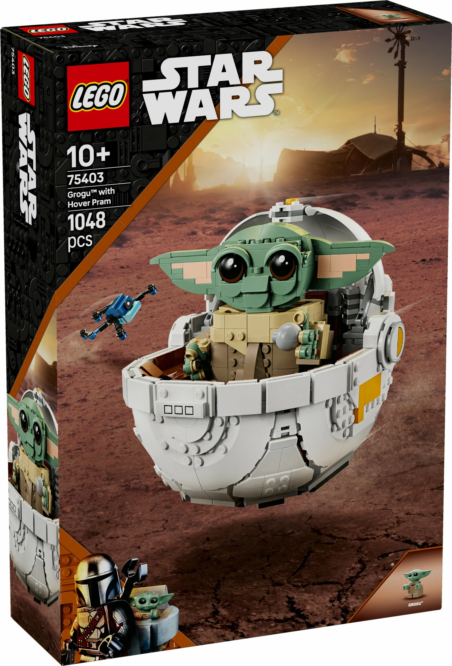 Set ndërtimi LEGO Star Wars Grogu, shumëngjyrësh