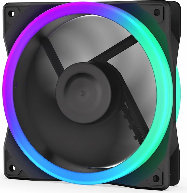 Ventilator për kasë Endorfy Corona 120 Reverse EY4A015 120 mm ARGB 4-pin PWM, i zi, 1 copë