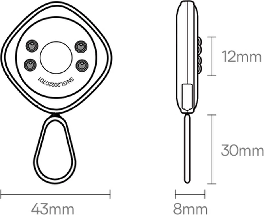 Detektor kamerash të fshehura Baseus Heyo FMHY000001, i zi