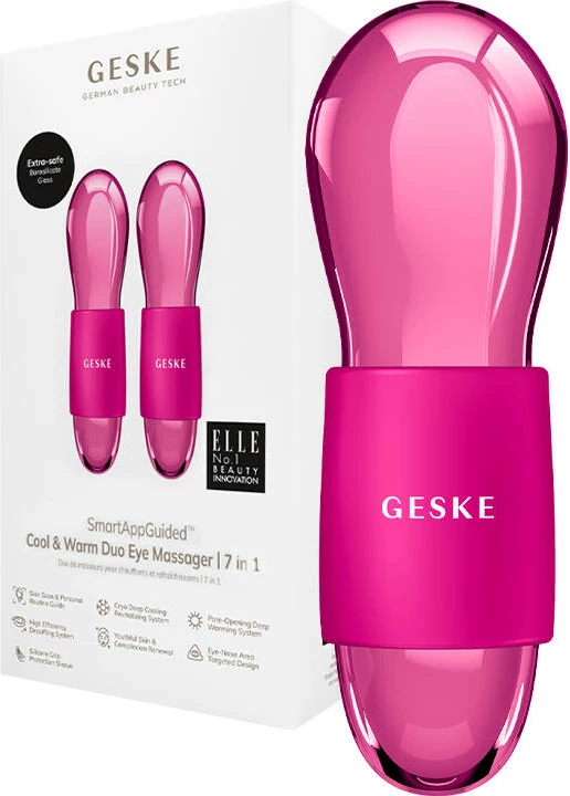 Masazhator sysh Geske Duo Cool & Warm 7in1, magenta