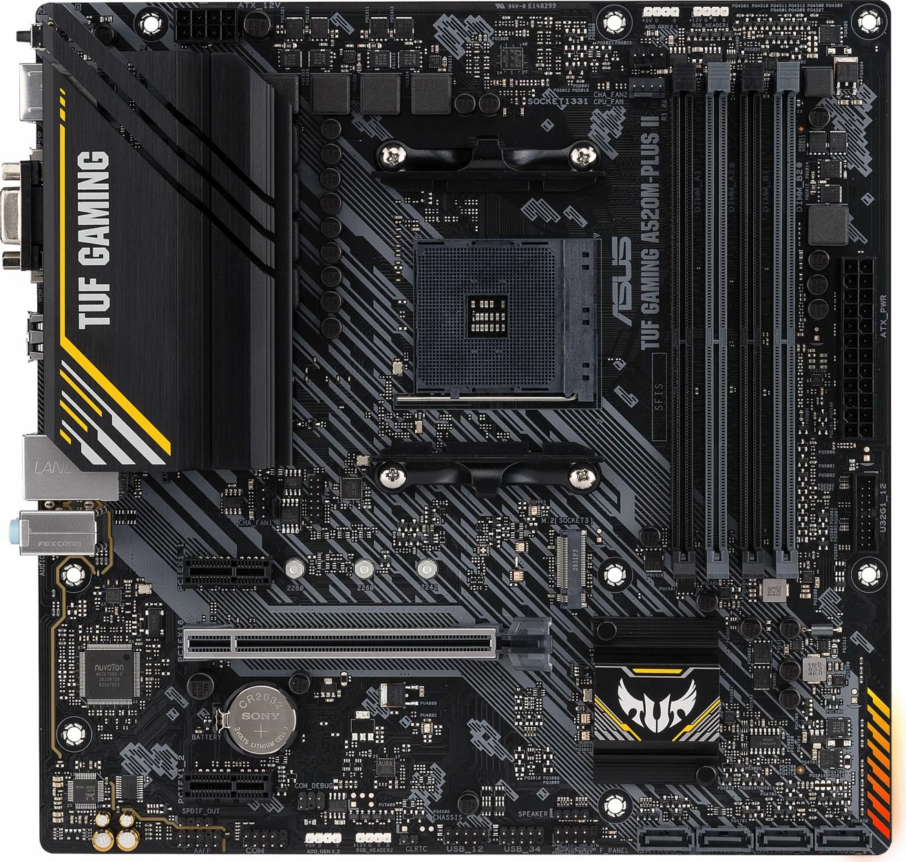 Pllakë amë Asus TUF GAMING A520M-PLUS II, mATX, 4xDDR4 deri 128GB